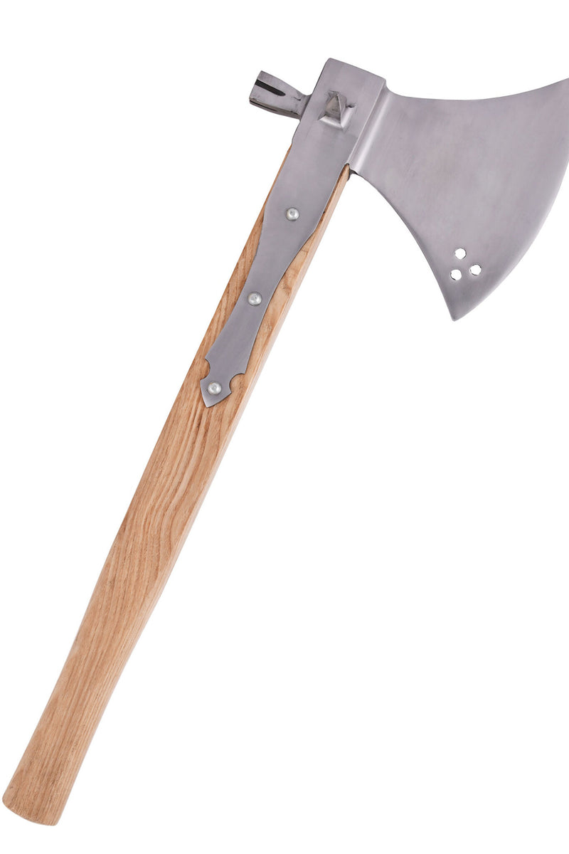 Strijdbijl met hamerkop, 16e eeuw, semi-scherp