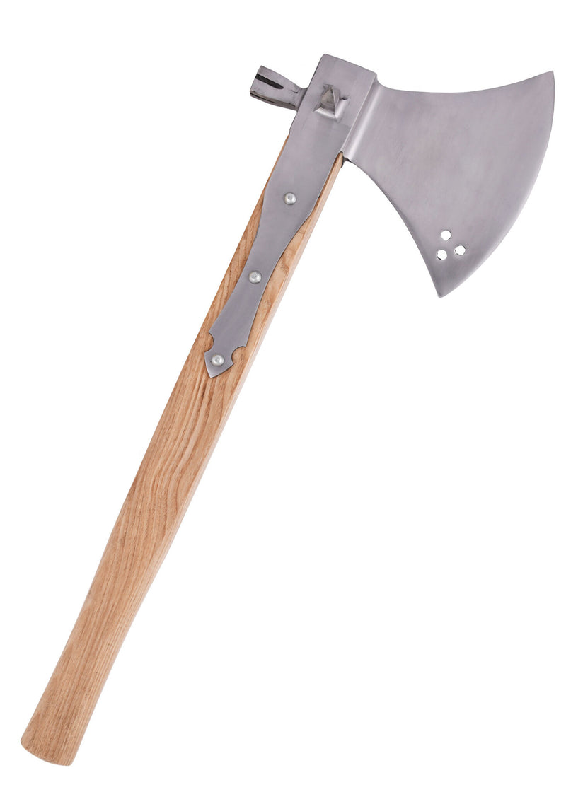 Stridsyxa med hammarehuvud, 1500-talet, halvvass 