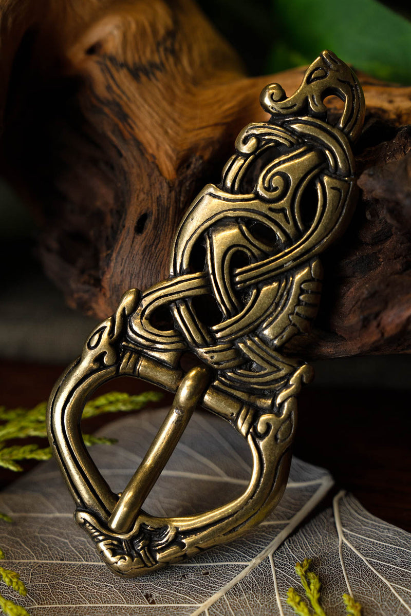 Vikinggesp Midgaardslang Brons