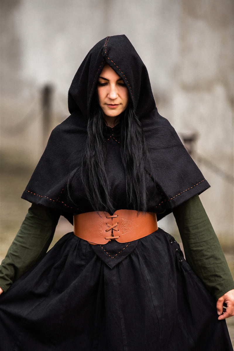 Skjoldehamm kaproen Halfdan, zwart, wolmix