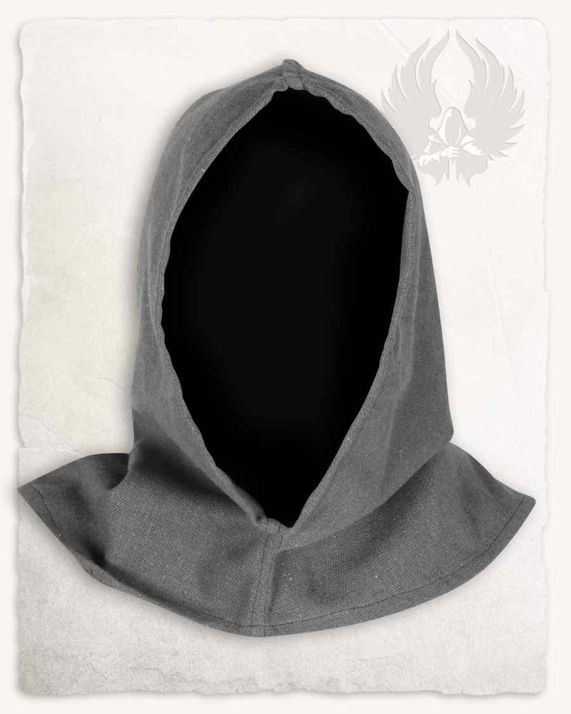 Medeltida chaperon, grå 