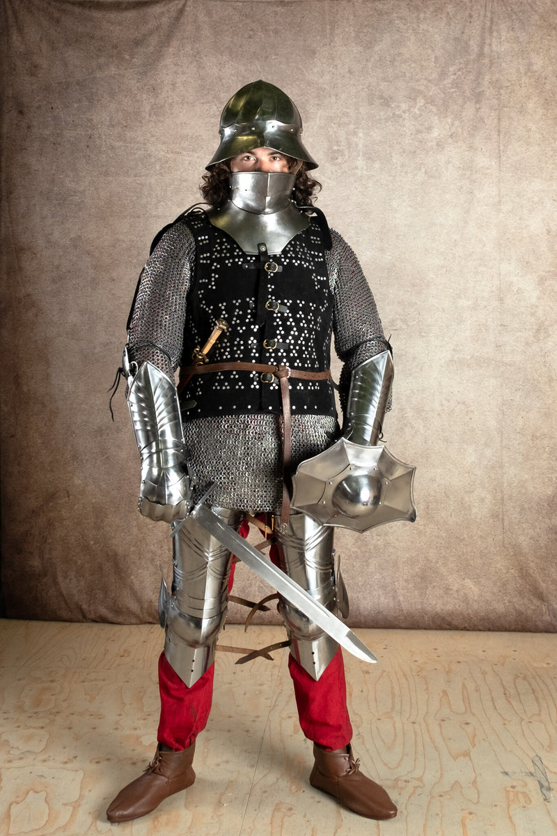 15:e århundradets burgundiska järnhatt, 1,6 mm 