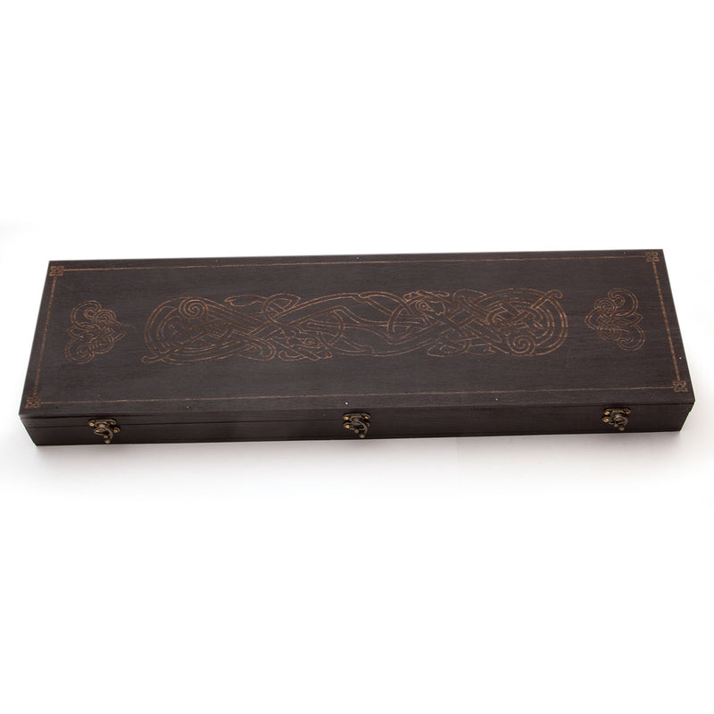 Viking set Othala axe and knife, semi-sharp