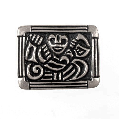 Wikingergürtel -Armaturen Adelsö, Silber -plattiert