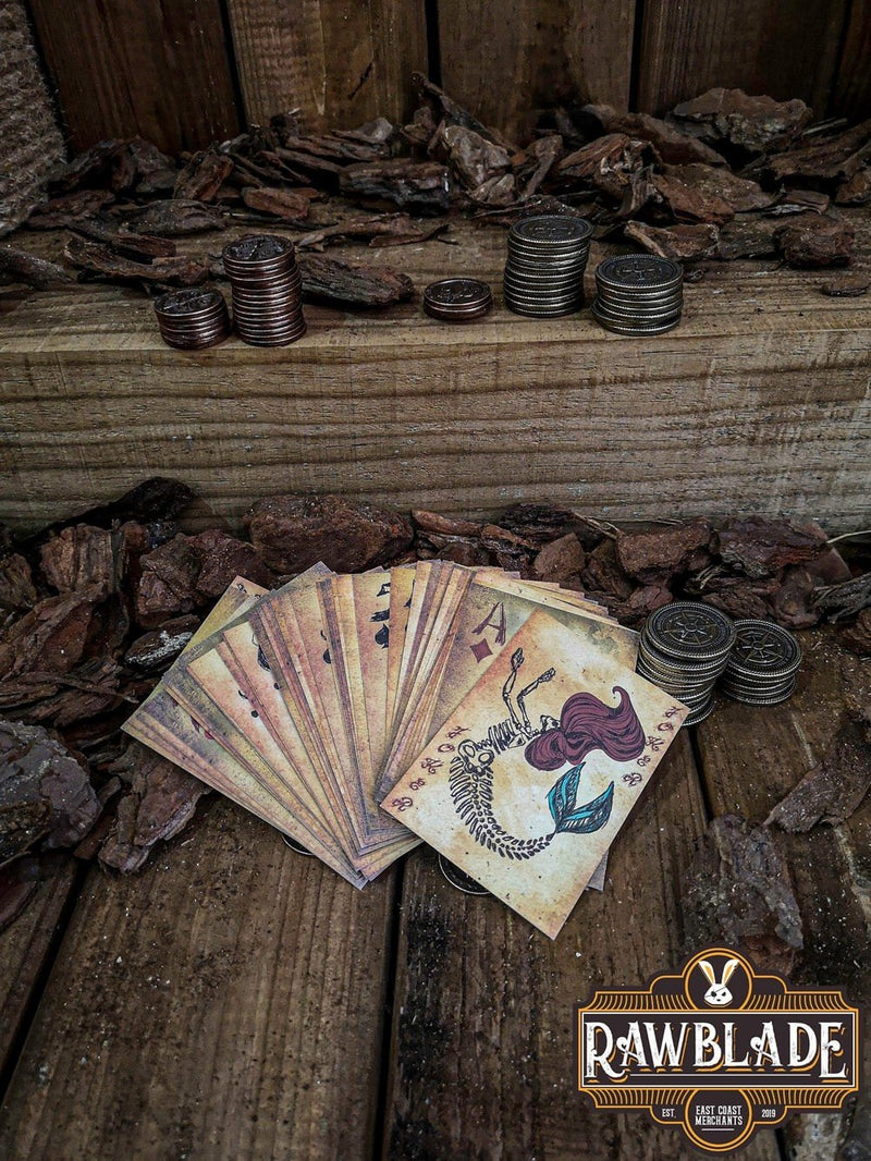 Dead Mermaid Pirate Poker-deck