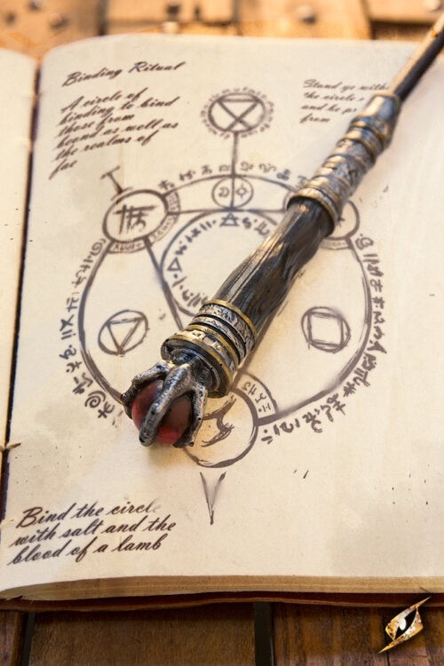 Toverstok Eldritch, zwart