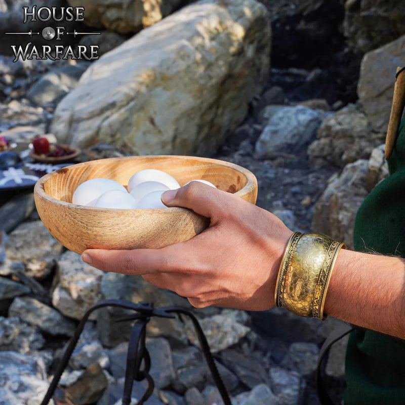 Bol Viking en bois, 20 cm 