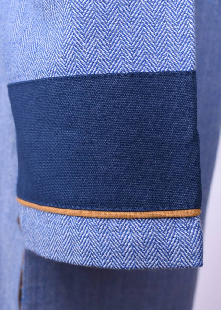 Thorsberg tunika motyw w jodełkę, niebieski 