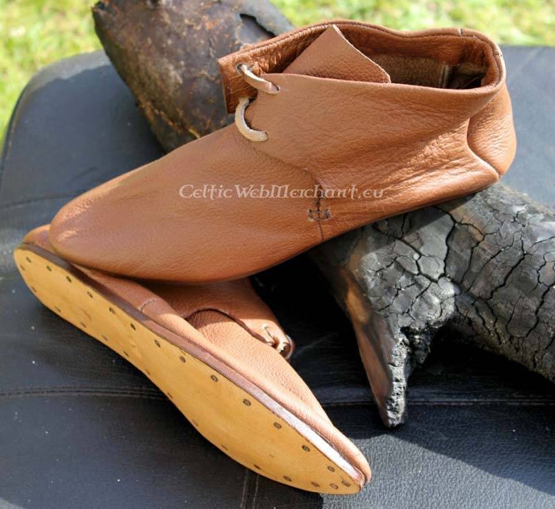 Bottines, médiéval, brun 