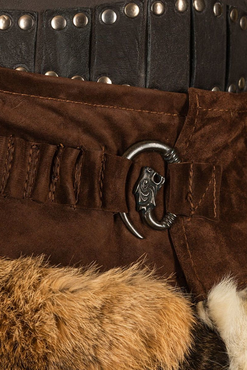 Karya bont rok met draak, bruin