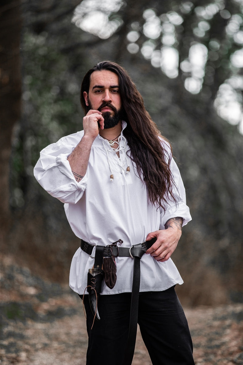 Medeltida skjorta, vit 