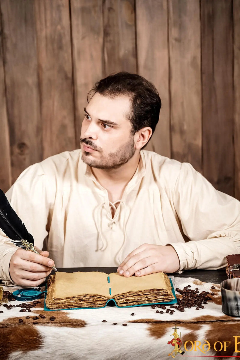 Leather journal fantasy, blue