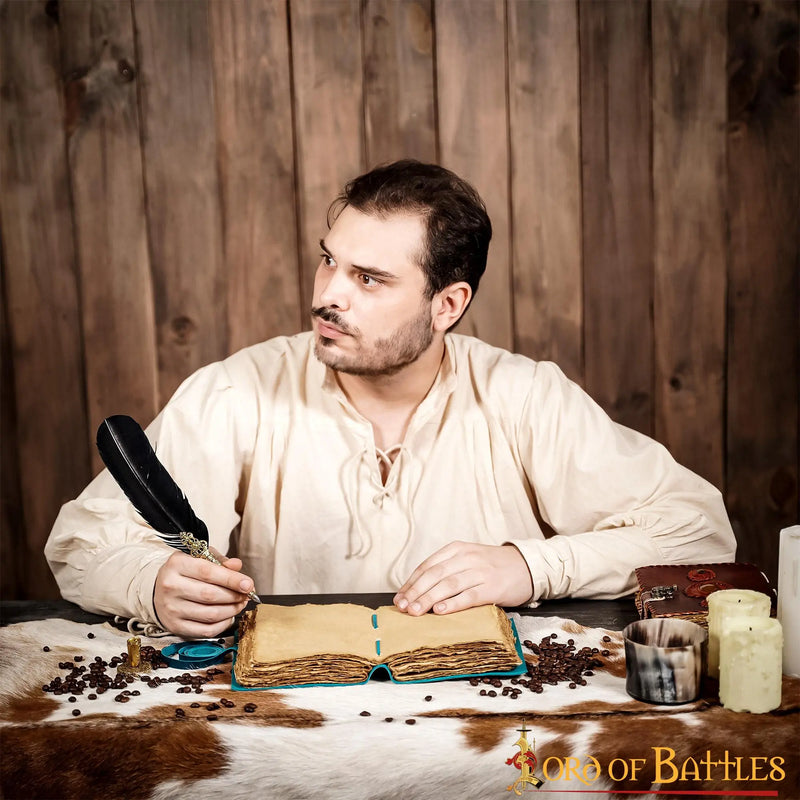 Lederbuch Fantasie, blau