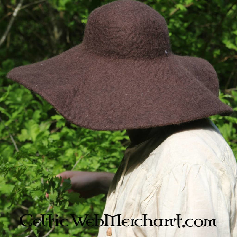 Hat Guthrie, brown, wool felt