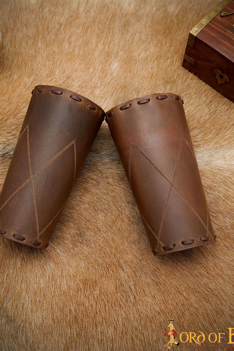 Robin leren bracers, onderarmbeschermers