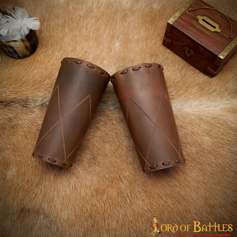 Robin leren bracers, onderarmbeschermers