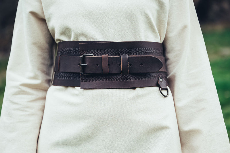 Viking riem Sigrid, donkerbruin