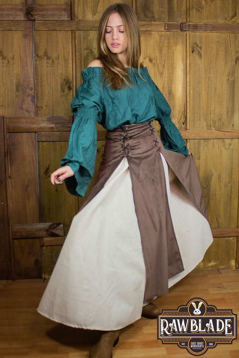 Deluxe double skirt Isabela, brown