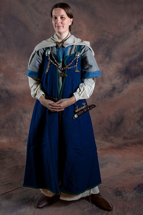 Sukienka Rusvik Viking Luiza, szaro-niebieski