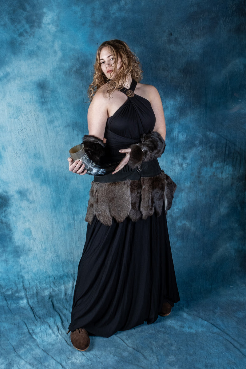 Godinnen Jurk Aphrodite, zwart