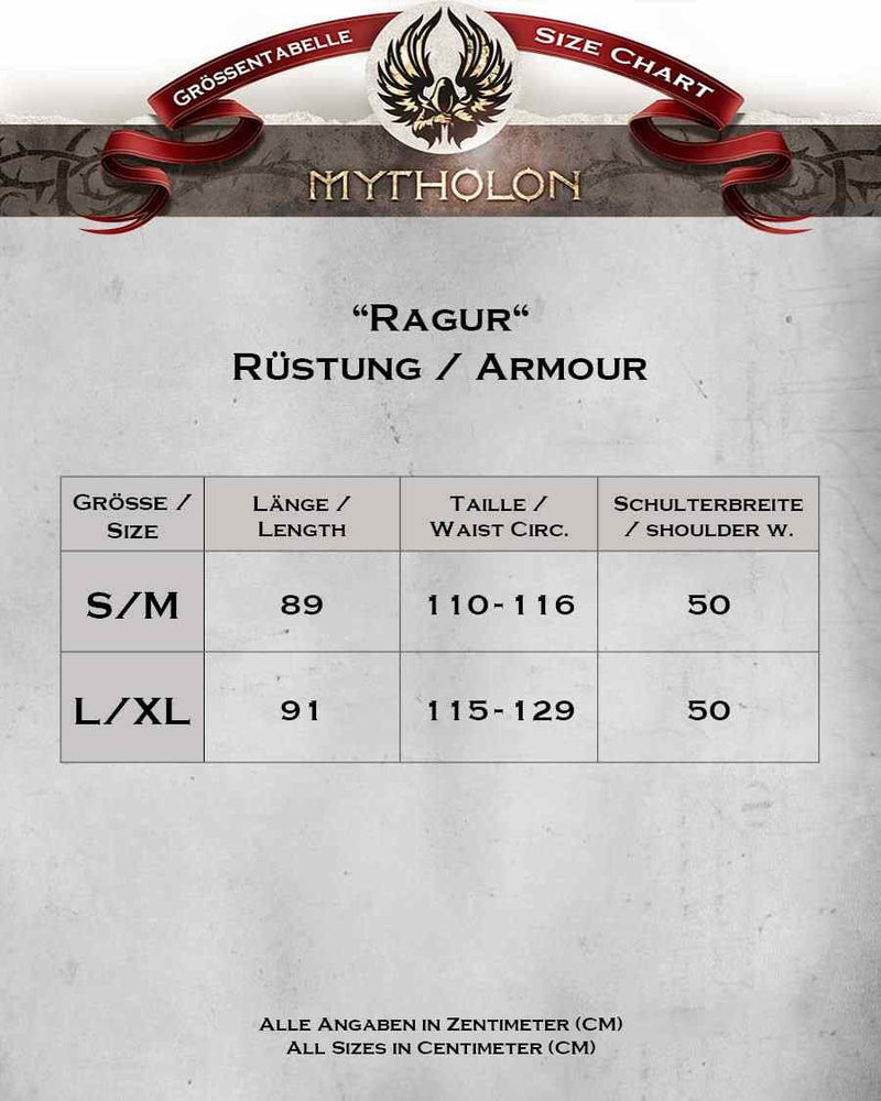 Leren brigdanine Ragur, zwart