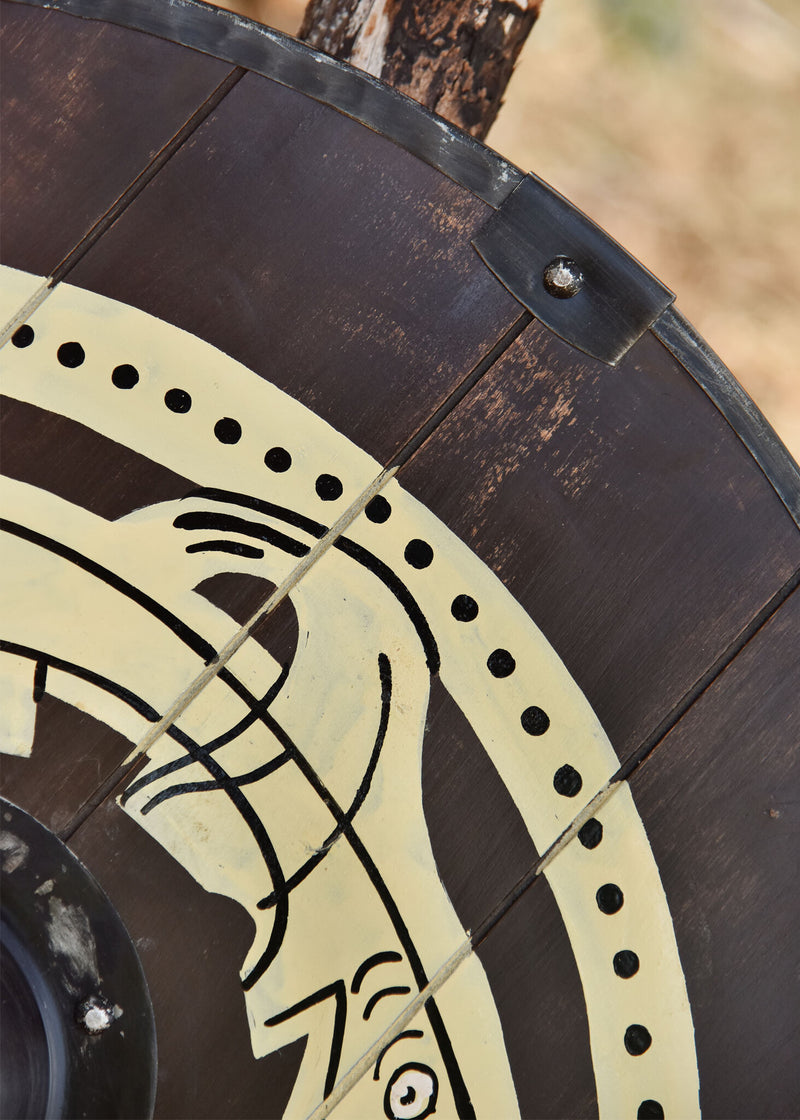 Vichingo scudo con serpente di Midgaard 