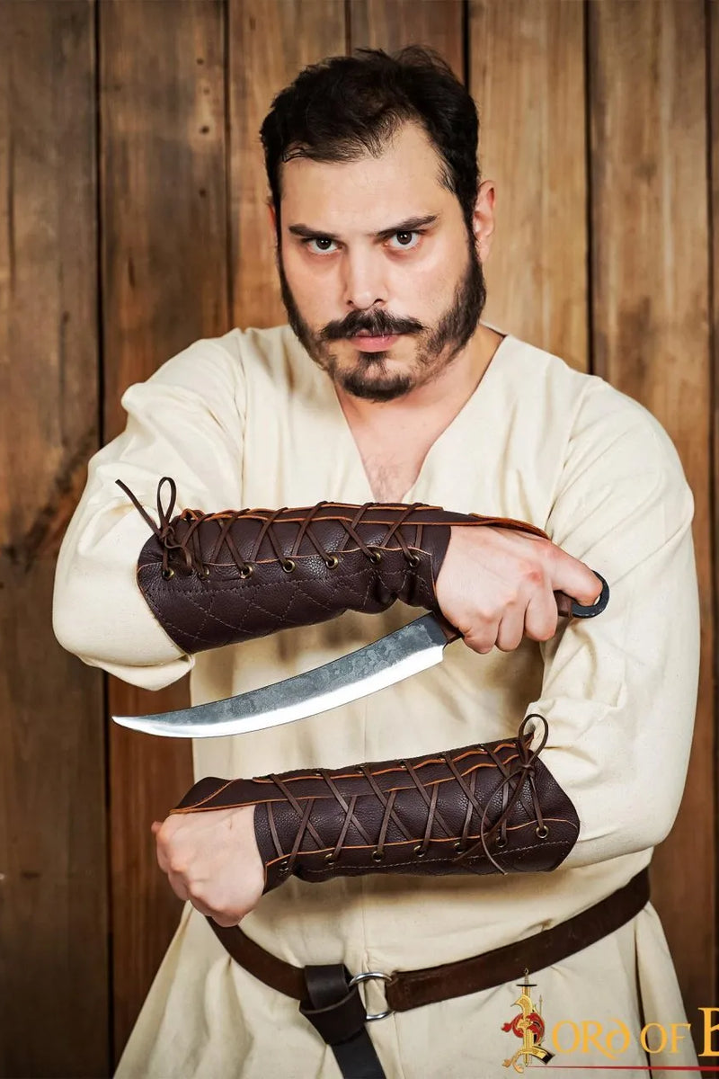 Boogschutter bracer rechterhand, bruin