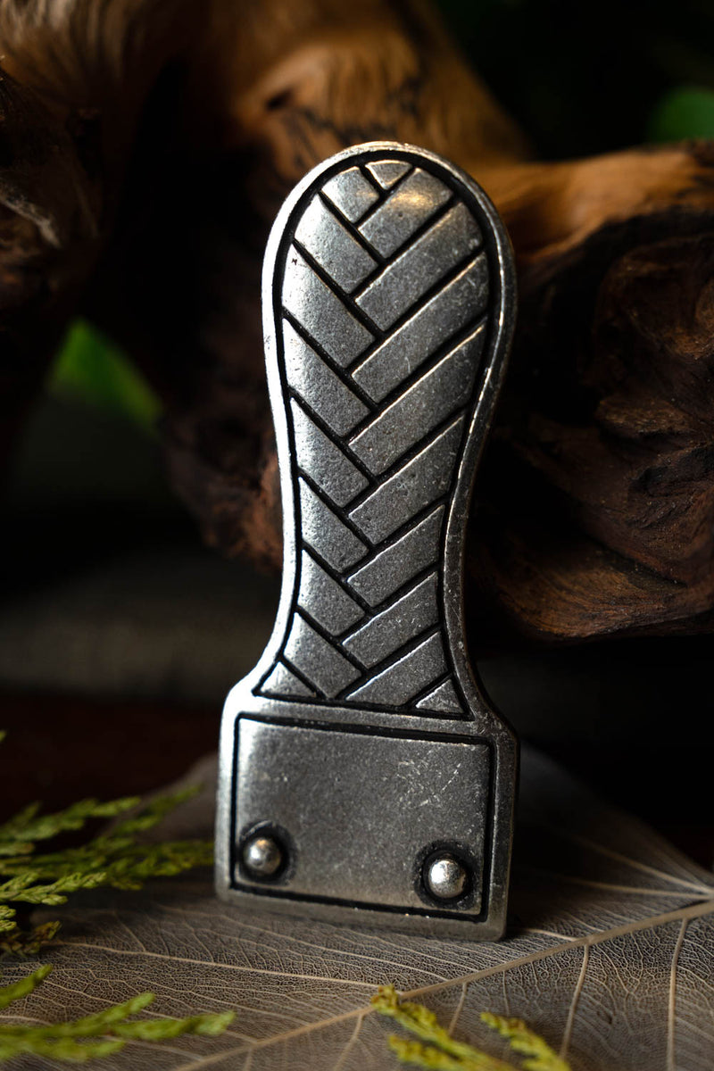 Riembeslag migratieperiode, verzilverd brons