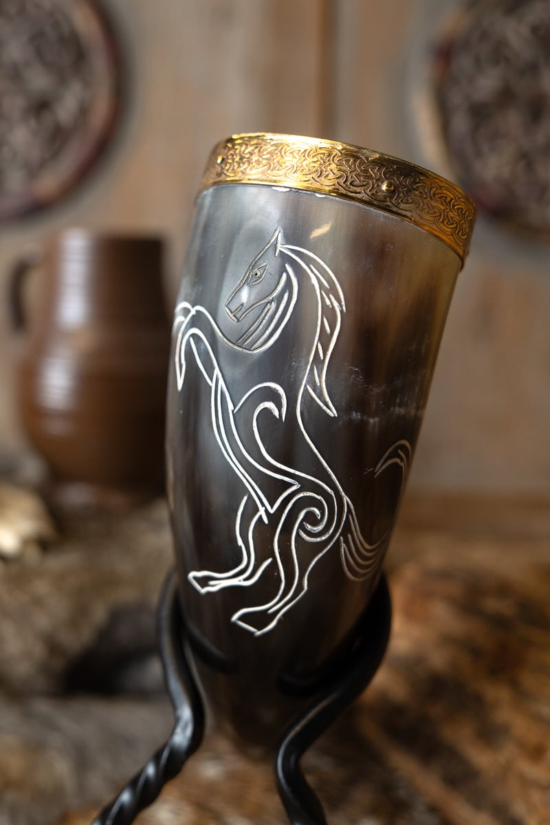 Keltische corne à boire Epona deluxe, 300-500 ml 