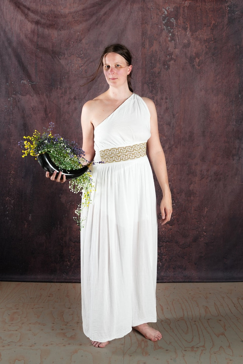 Goddess Dress Gaia, white