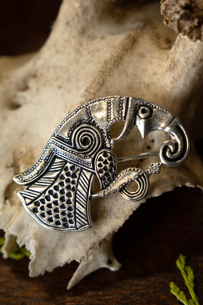 Germański Ravenbroche Gotland, po prawej, srebrny