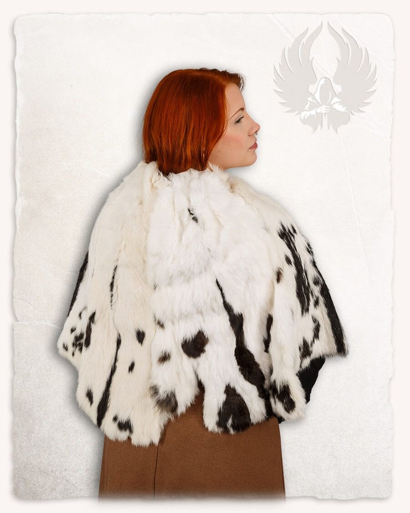 Bont kraag Lagertha, crème