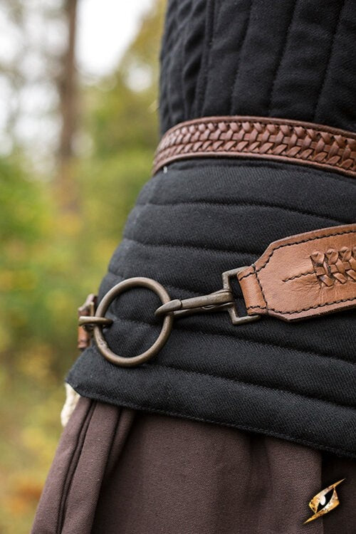 Gevlochten zwaardriem, bruin