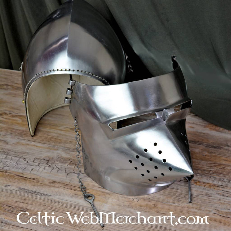 Varkenssnuitbascinet, 2 mm (battle-ready)