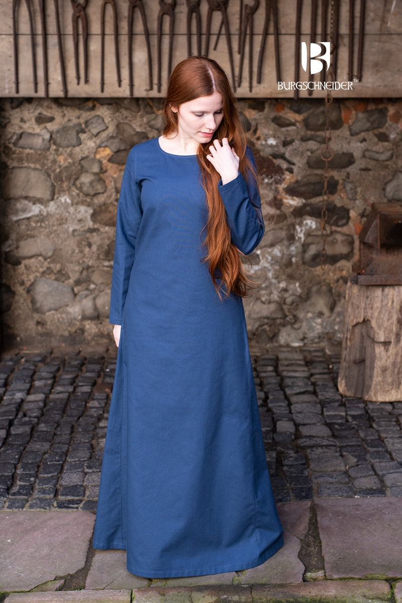 Medieval vestido Freya, azul 