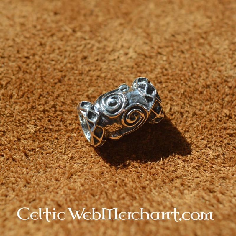 Perla per barba vichinga in argento, sterling argento 