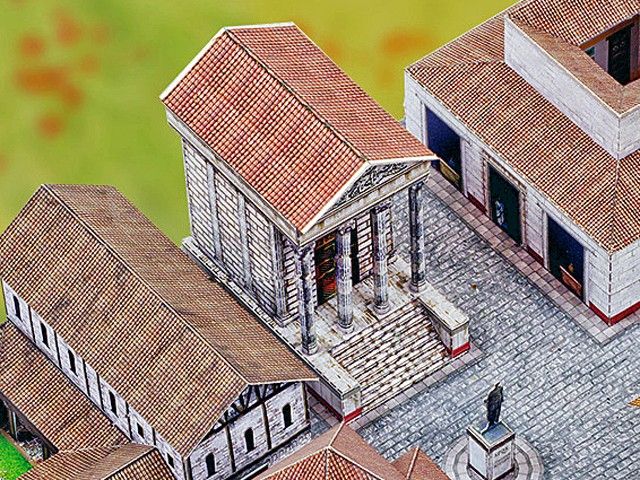 Maquette de ville romaine 