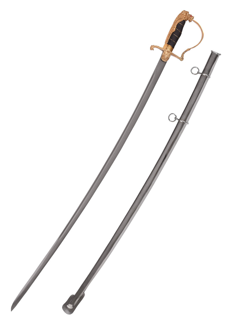 Duitse officierssabel leeuwenkop, semi-scherp