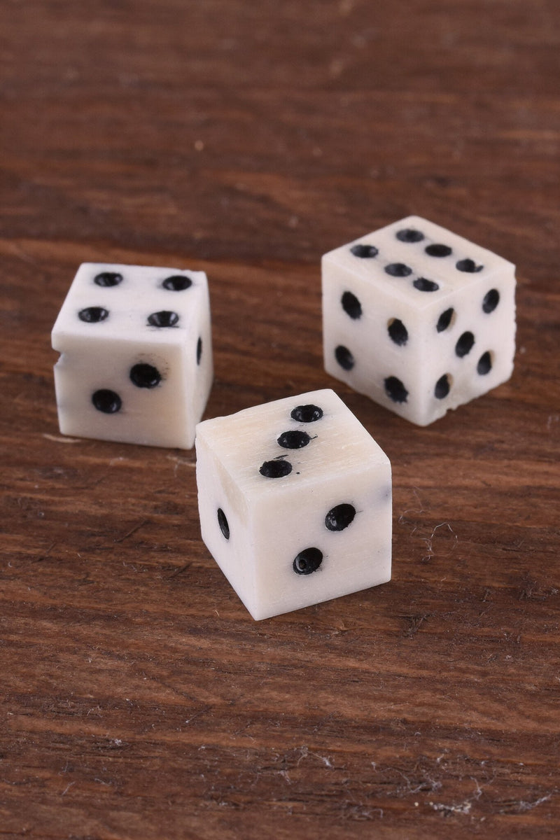 Historische dobbelstenen (set van 3)