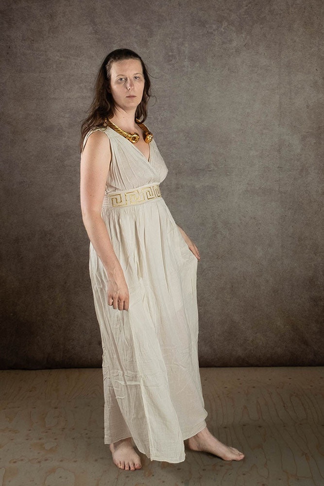 Godinnen jurk Penelope, crème