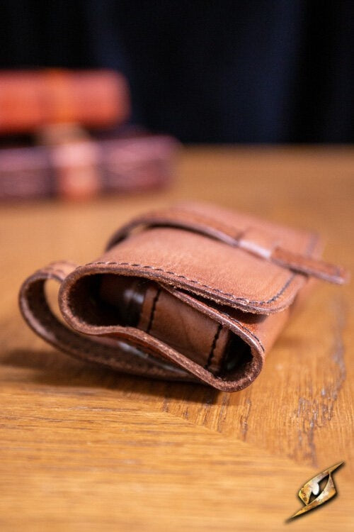 Toverdrankhouder met drie flesjes, bruin