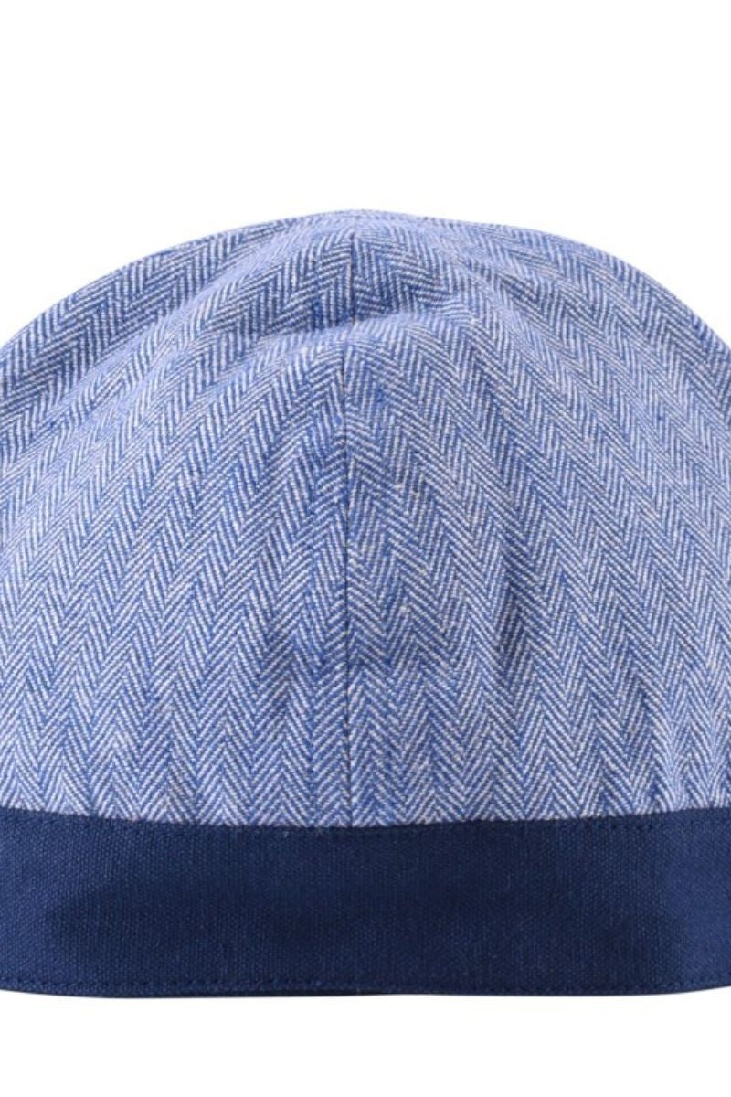 Birkamuts vissegraatmotief, blauw