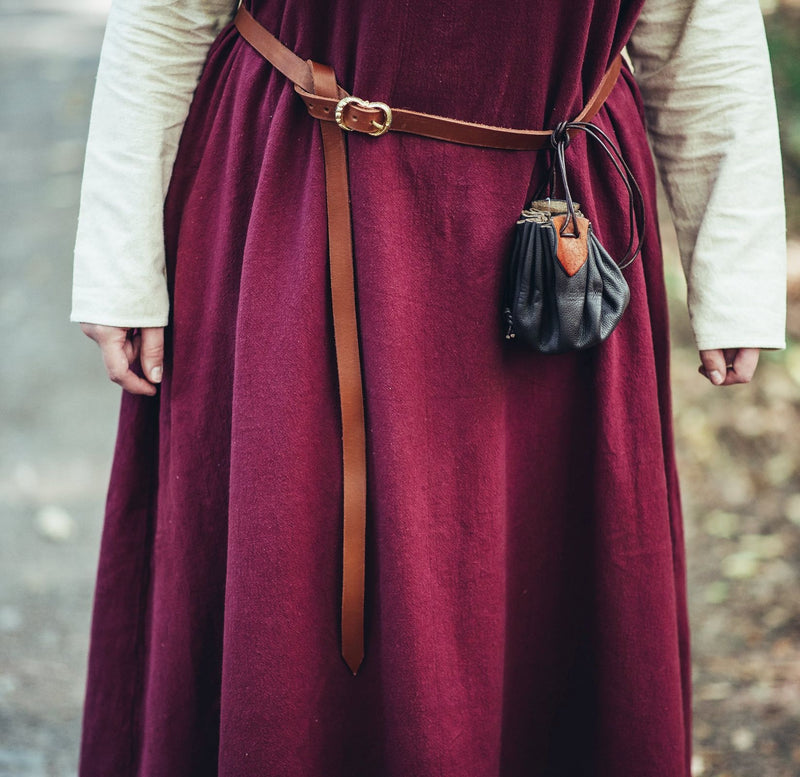 Leren riem, 2cm breed, bruin