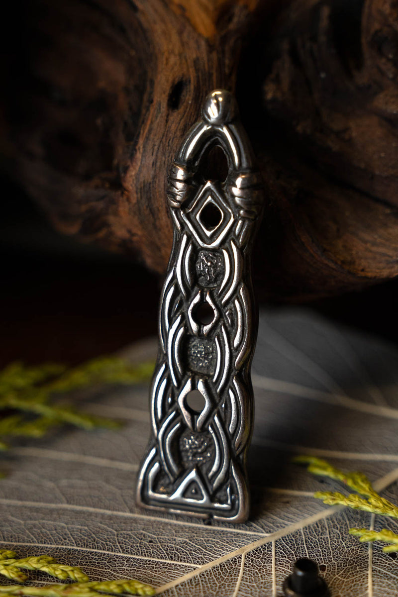 Birka riemtong Borrestijl, verzilverd