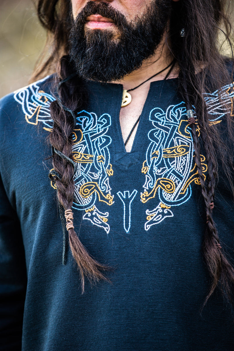Viking tuniek Snorri, zwart