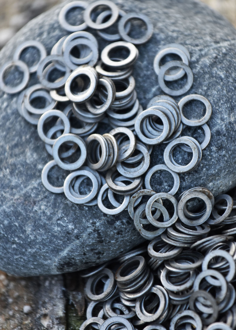 1 kg platte ongeklonken ringen, 8 mm