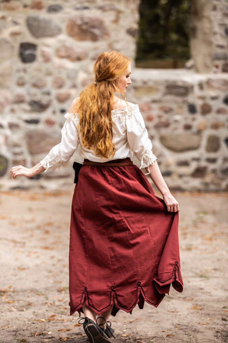 Renaissance skirt, red