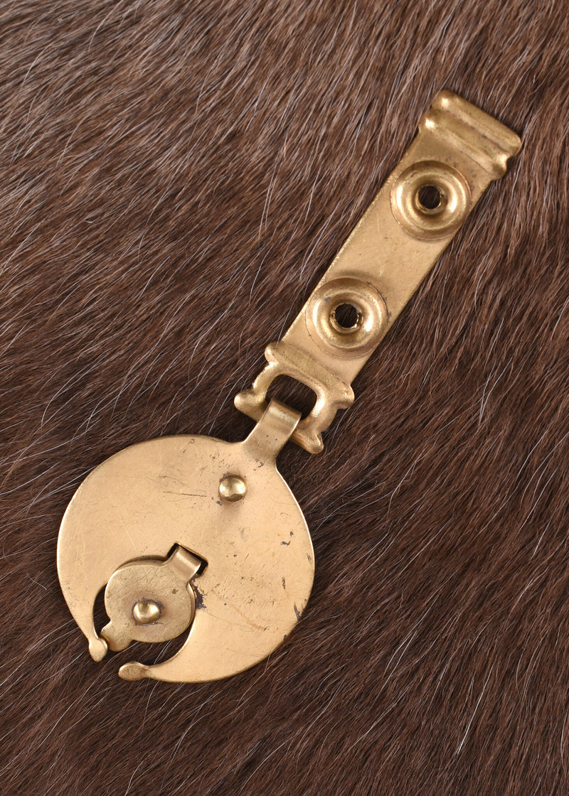 Gedecoreerd riemeinde voor Romeinse riemen