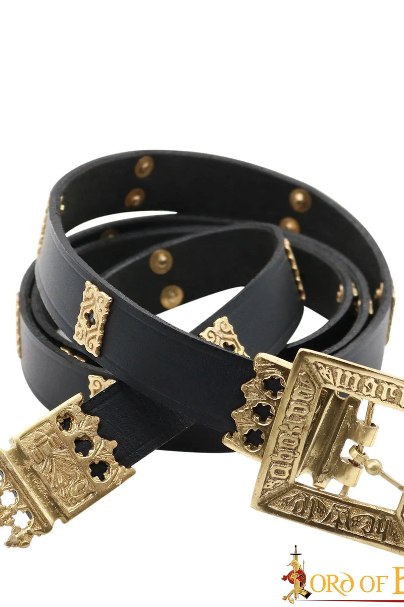 Medievale cintura Erik di Pomerania, nero, 130 cm 