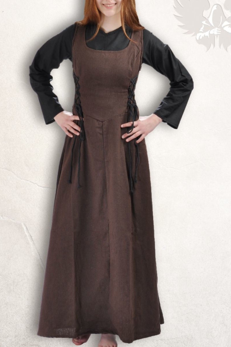 Middeleeuwse surcot Uma, bruin